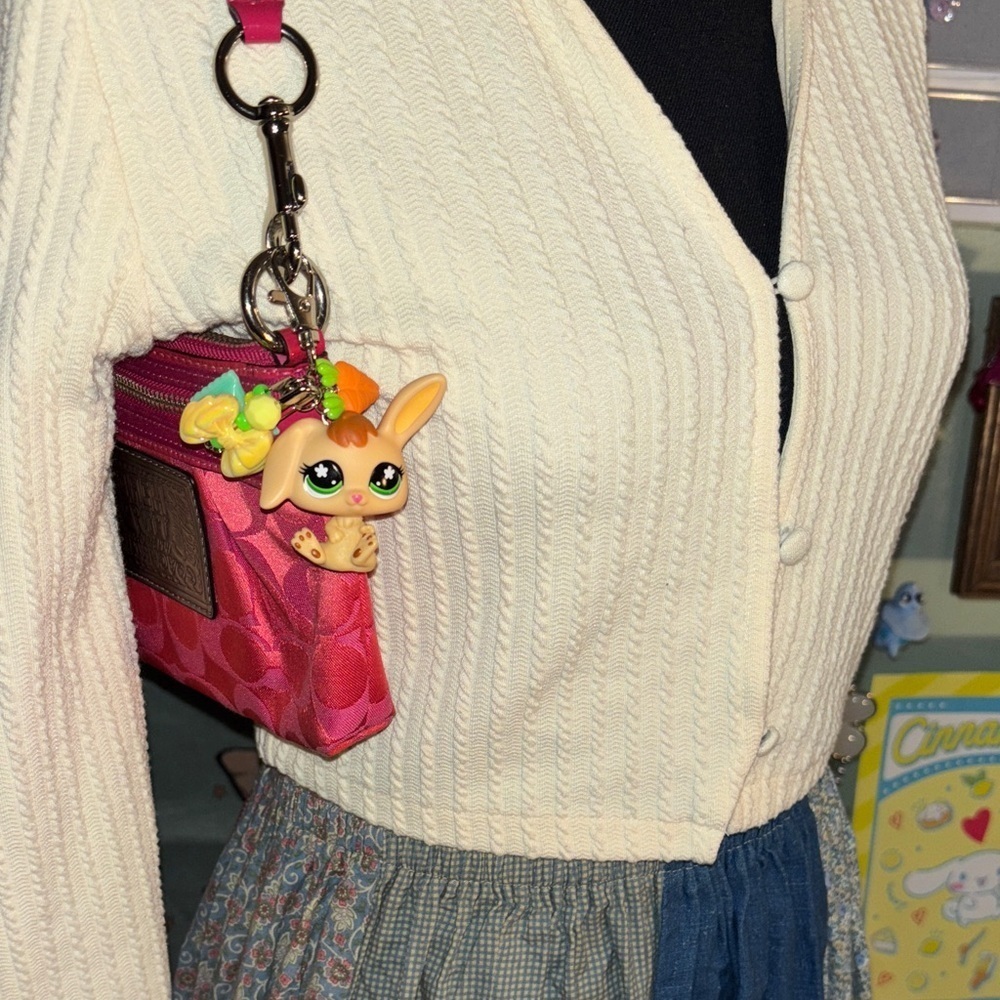 My littlest pet shop bunny Keychain Accessory